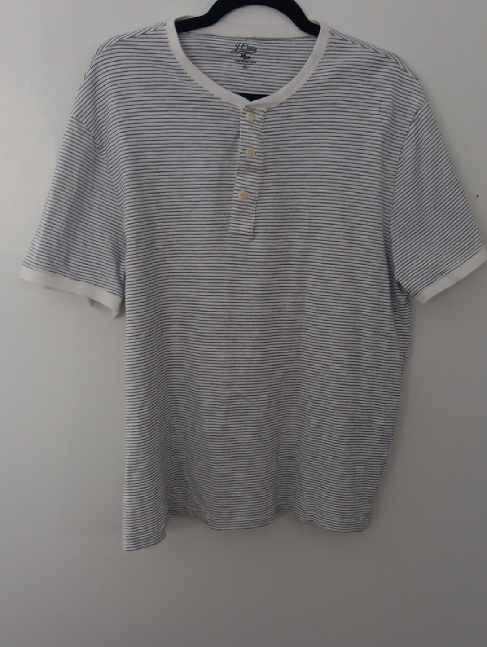 J. Crew Striped Slub Cotton Yarns Tee #3728